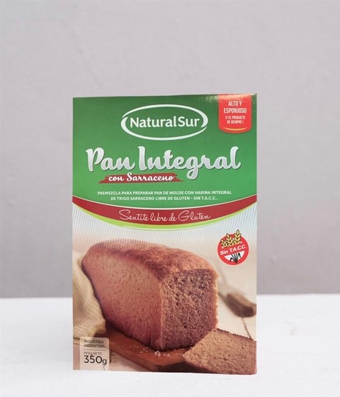 NATURAL SUR PAN INTEGRAL CON SARRACENO 350 GRS