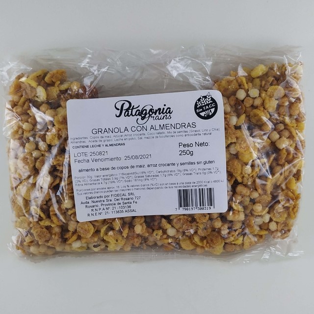 PAT. GRAINS GRANOLA CON ALMENDRA 250 GRS
