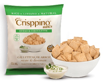 Crisppino GALLETA DE ARROZ CREMA & CIBOULLETE 50 grs