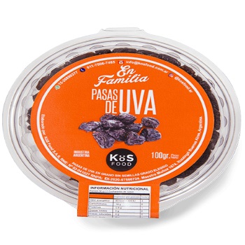 KOS FOOD PASAS DE UVA 100 GRS