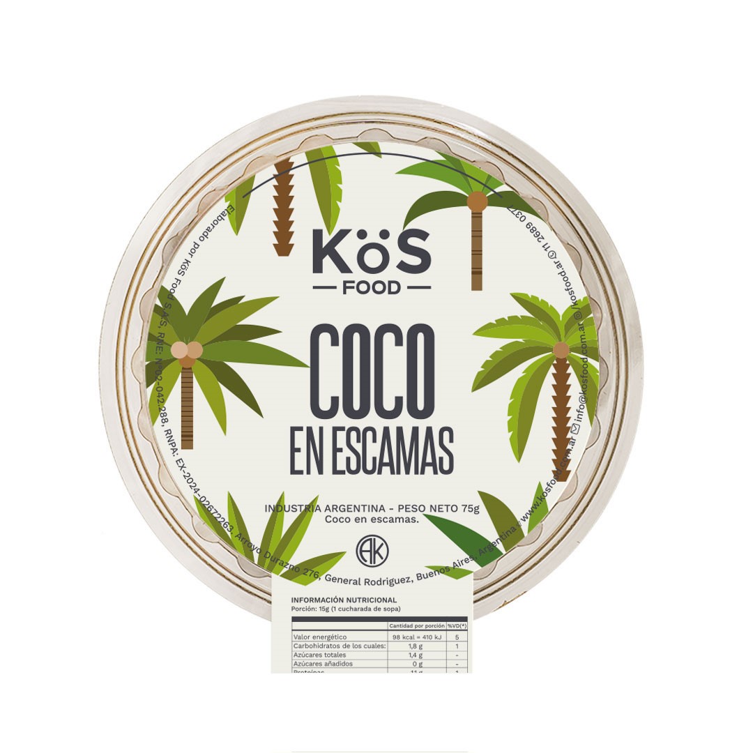 KOS FOOD COCO EN ESCAMAS 75 GRS
