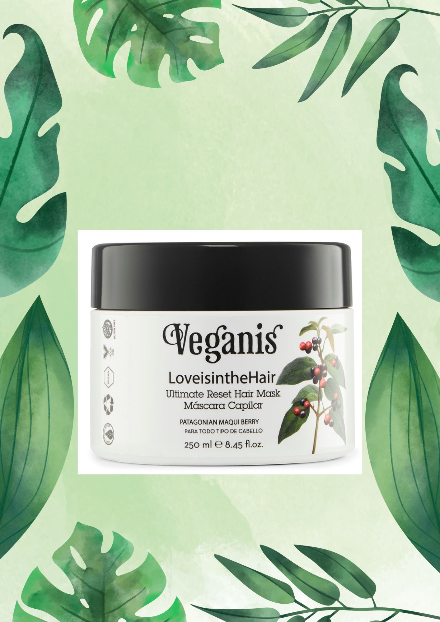 VEGANIS MASCARA CAPILAR MAQUI 250 ML