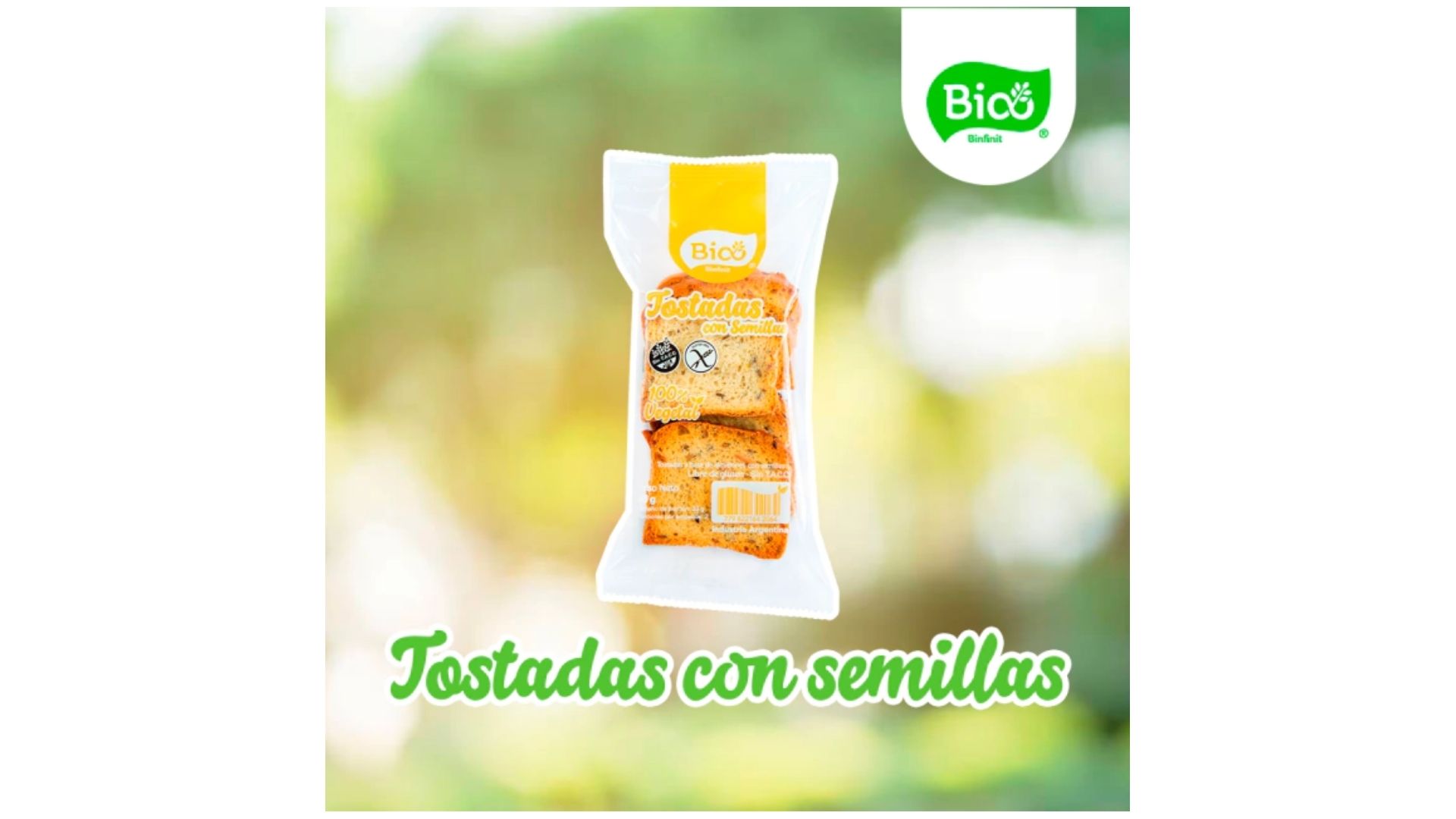 BIOO TOSTADAS CON SEMILLAS 65 GRS