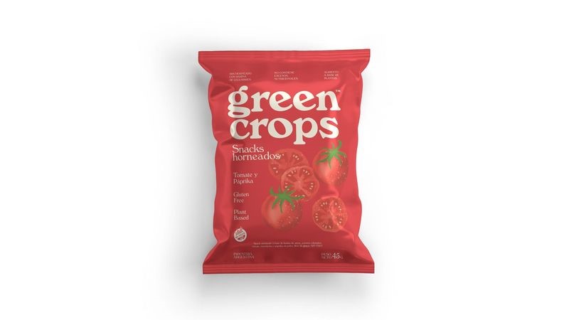 GREEN CROPS SNACKS TOMATE Y PAPRIKA 45 GRS