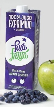 PURA FRUTTA JUGO MANZANA Y ARANDANO 1 LT