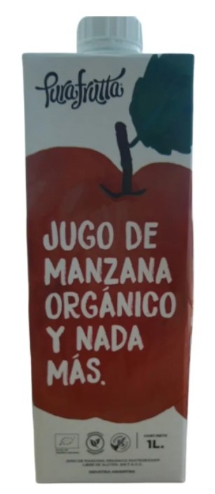 PURA FRUTTA JUGO MANZANA ORG 1 LT
