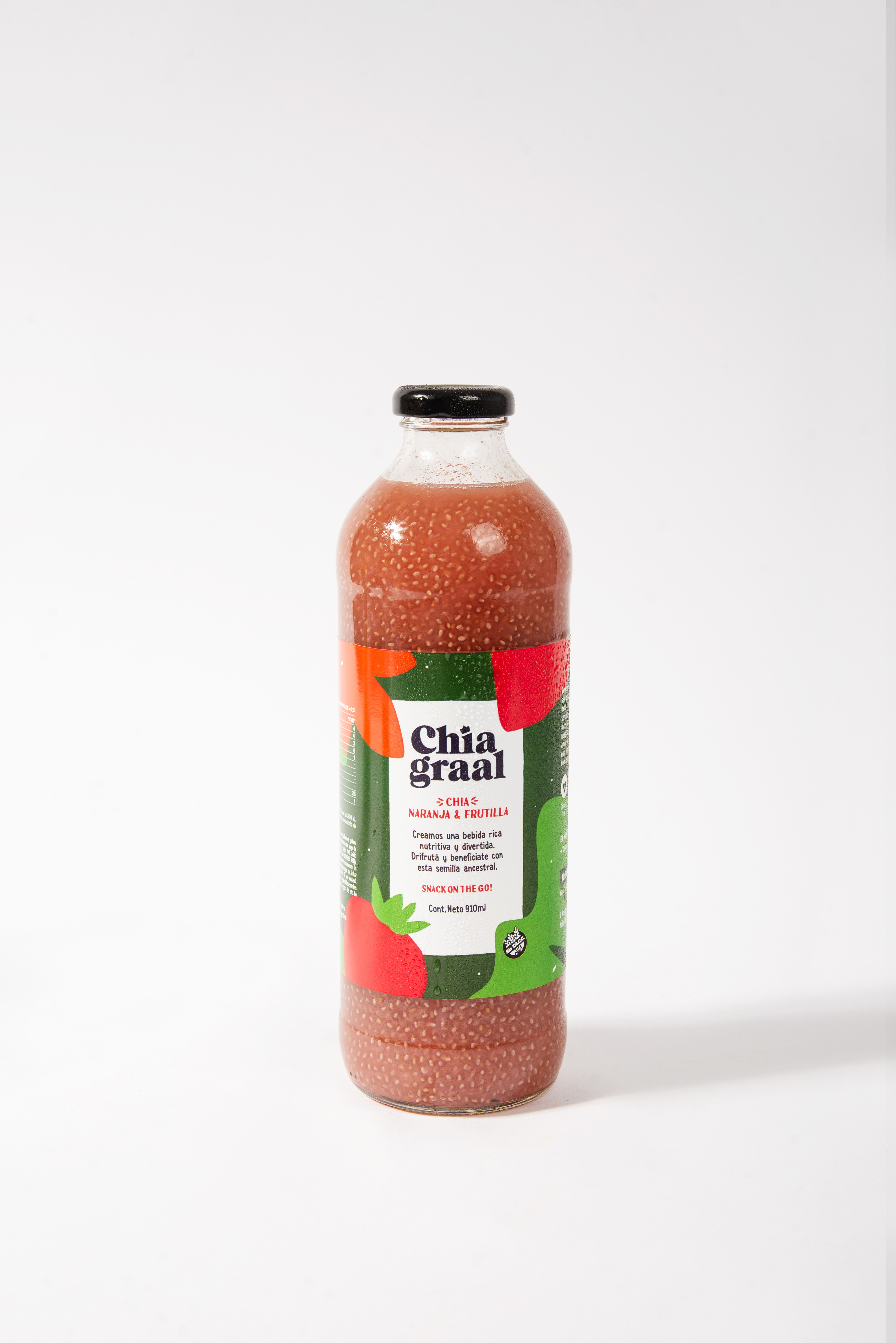 CHIAGRAAL JUGO FRUTILLA, NARANJA 910 ML