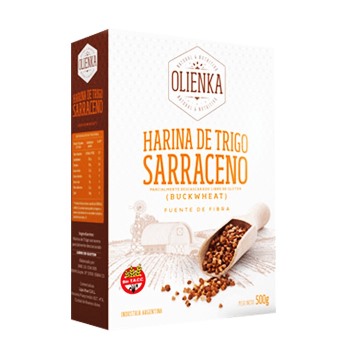 Olienka HARINA DE TRIGO SARRACENO ALTO CONTENIDO De Fibra 500 grs