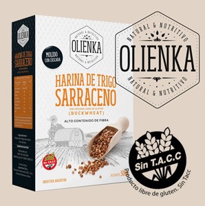Olienka HARINA DE TRIGO SARRACENO FUENTE De Fibra 500 grs