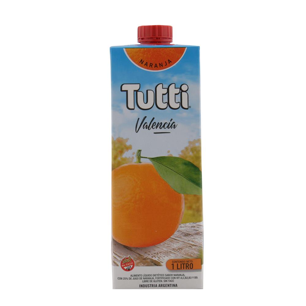 TUTTI JUGO NARANJA VALENCIA 1 LT