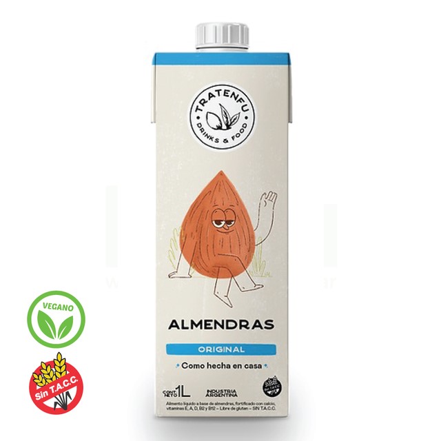 TRATENFU LECHE DE ALMENDRAS ORIG CON MASCABO 1 LT