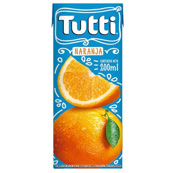 TUTTI JUGO DE NARANJA 200 ML