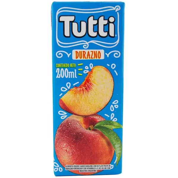 TUTTI JUGO DE DURAZNO 200 ML