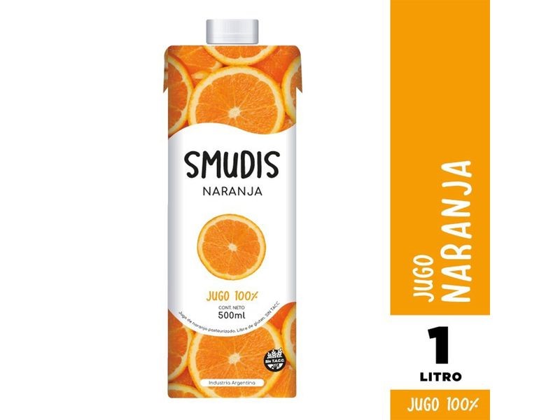 SMUDIS JUGO NARANJA 1 LT
