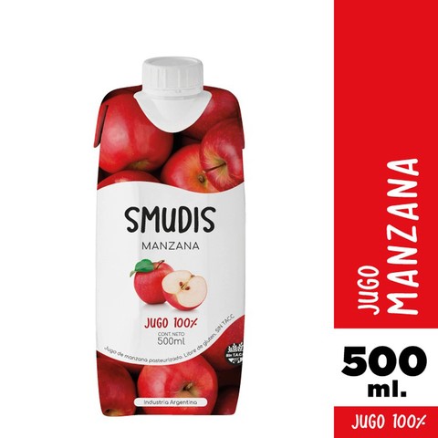 SMUDIS JUGO DE MANZANA 500 ML