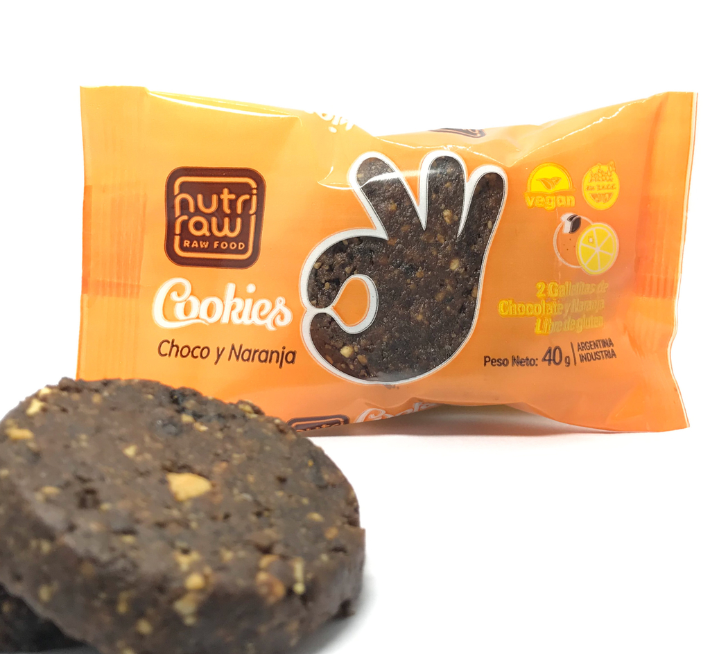 NUTRI RAW COOKIES NARANJA Y CHOCOLATE 40 GRS