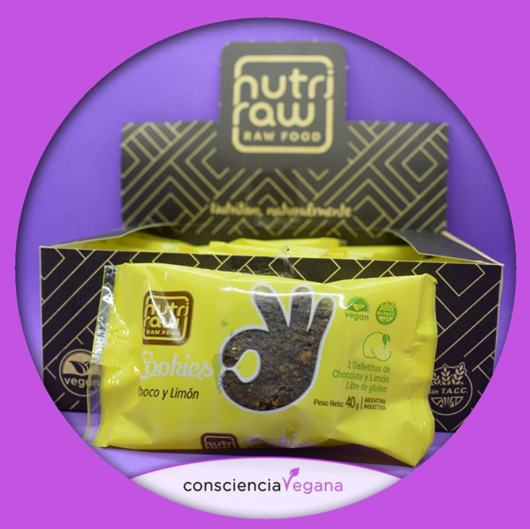 NUTRI RAW COOKIES LIMON Y CHOCOLATE 40 GRS