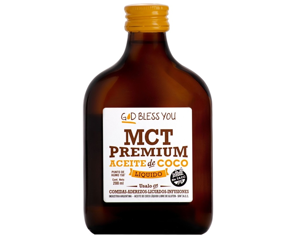 GOD BLESS YOU MCT ACEITE DE COCO PETACA 200 ML