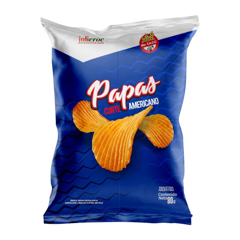 JULICROC PAPAS FRITAS CORTE AMERICANO 80 GRS