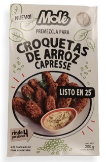 MOLE CROQUETAS DE ARROZ CAPRESE 200 GRS