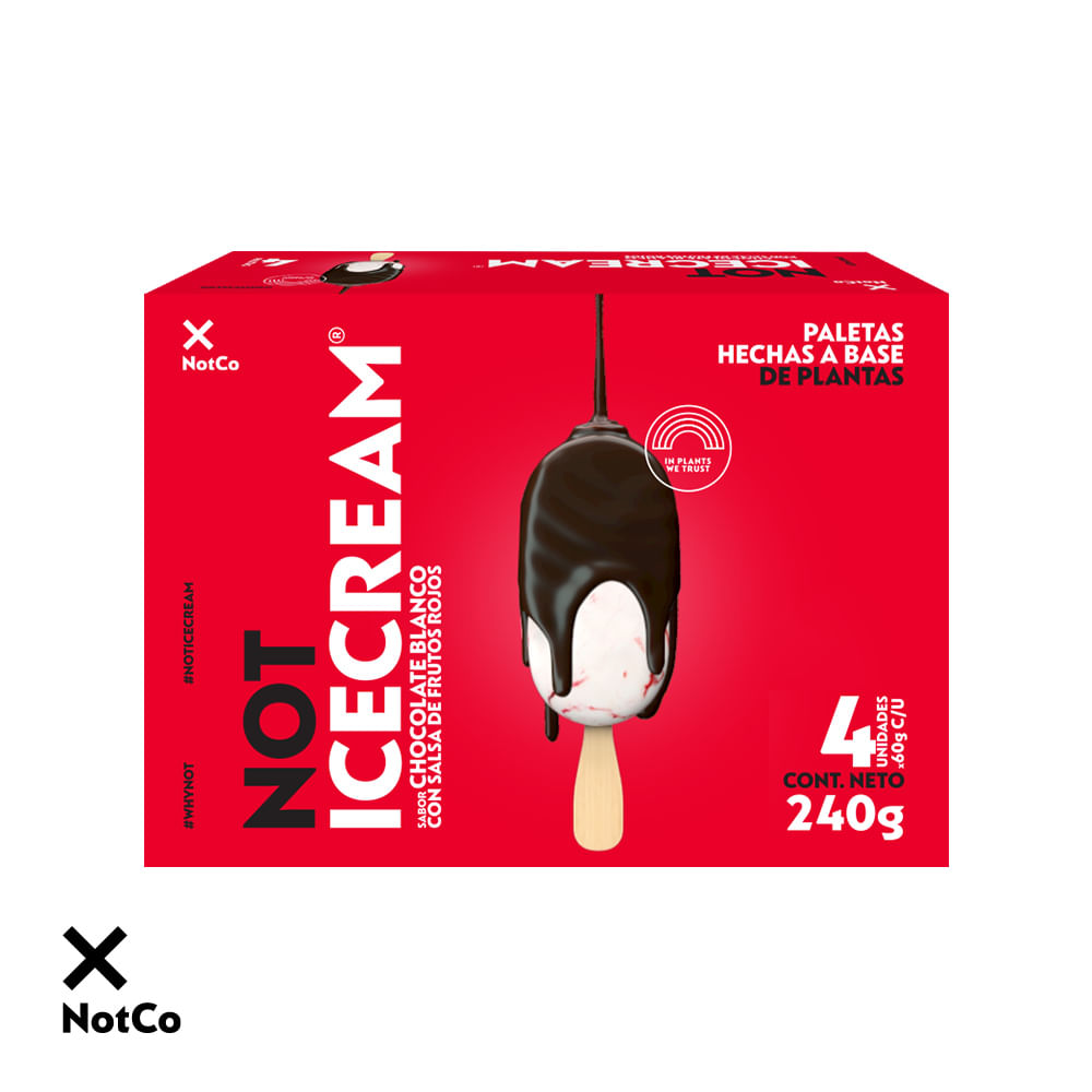 NOTCO PALETAS CHOCOLATE BLANCO 240 GRS