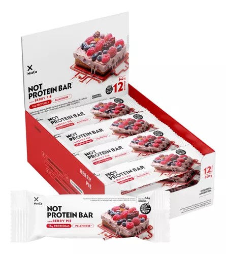 NOTCO PROTEIN BAR BERRY PIE 12 UNID
