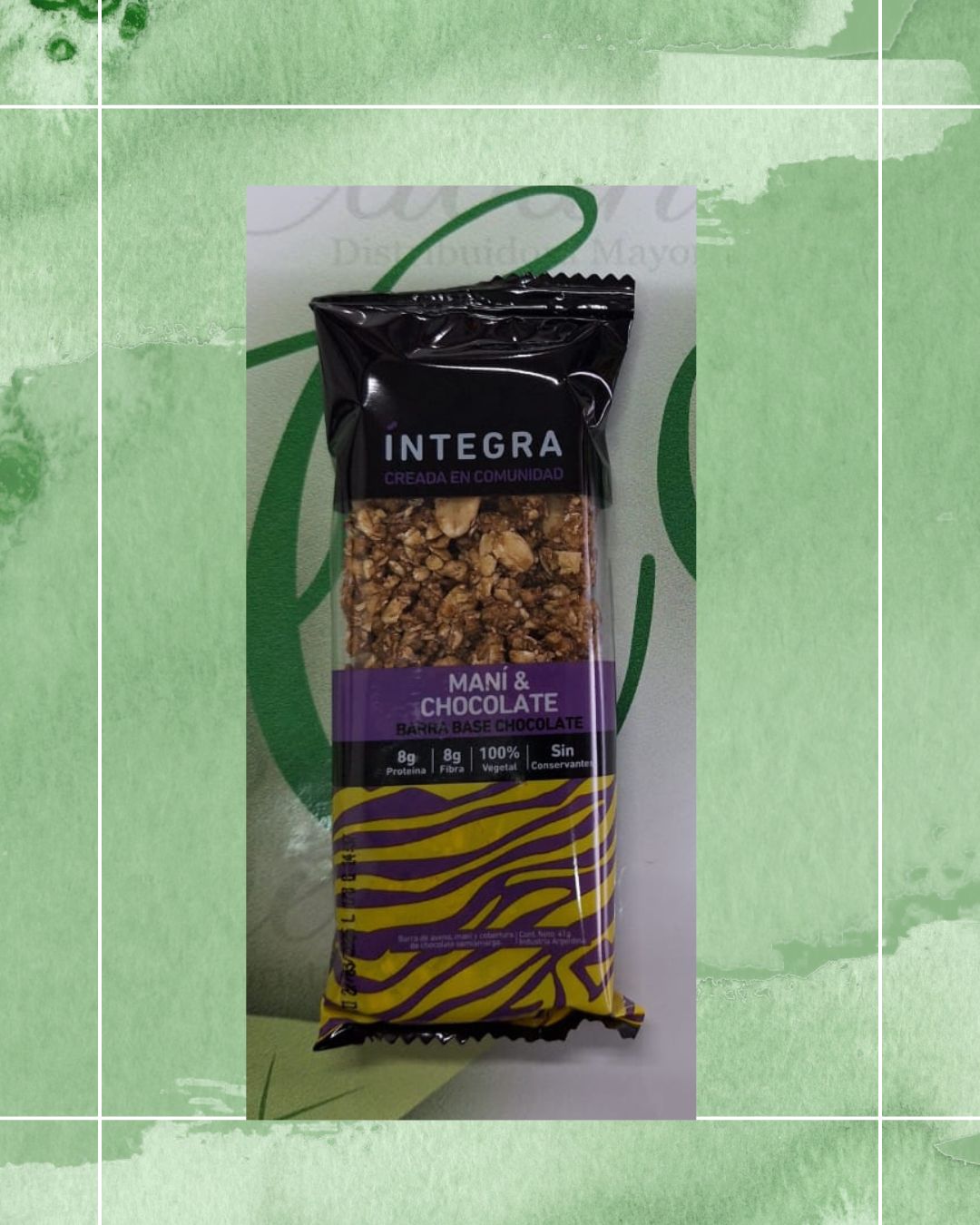 INTEGRA BARRA MANI CON BASE DE CHOCOLATE 10 UNID