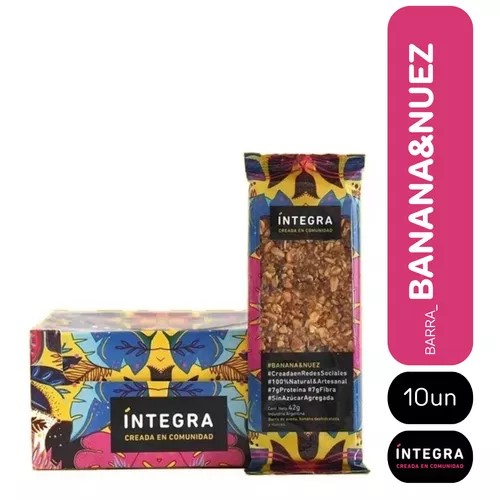 INTEGRA BARRA BANANA Y NUEZ 10 UNID