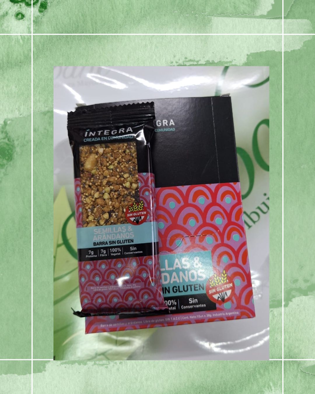 INTEGRA BARRA ARANDANO SIN TACC 10 UNID