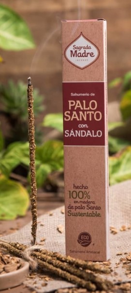SAGRADA MADRE SAHUMERIO PALO SANTO CON SANDALO