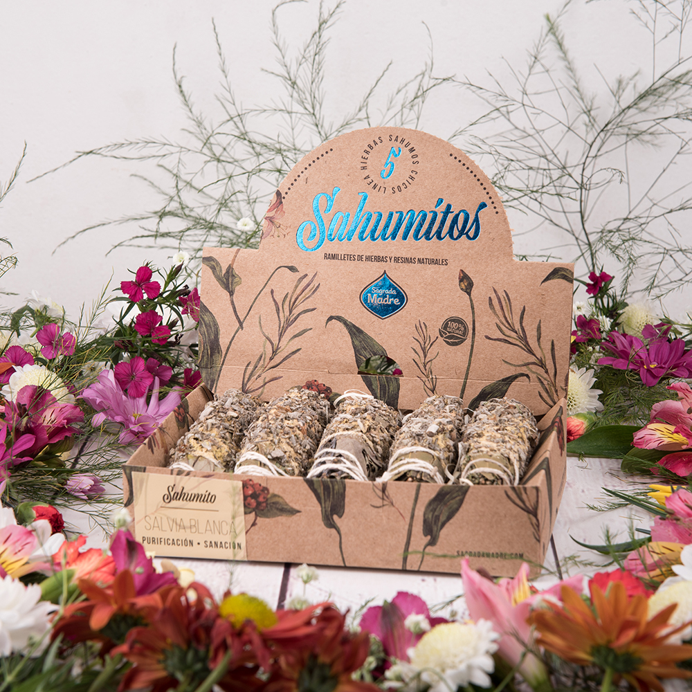 SAGRADA MADRE SAHUMITOS CAJA X 5 SALVIA BLANCA