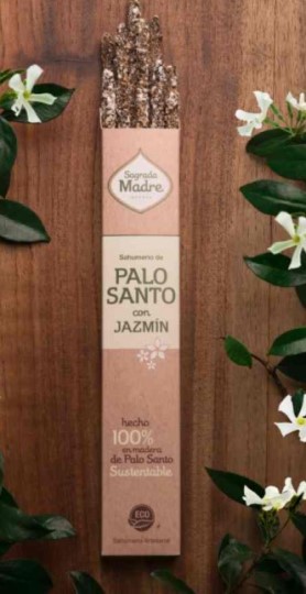 SAGRADA MADRE SAHUMERIO PALO SANTO CON JAZMIN