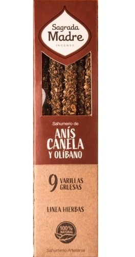 SAGRADA MADRE SAHUMERIO ANIS CANELA Y OLIBANO