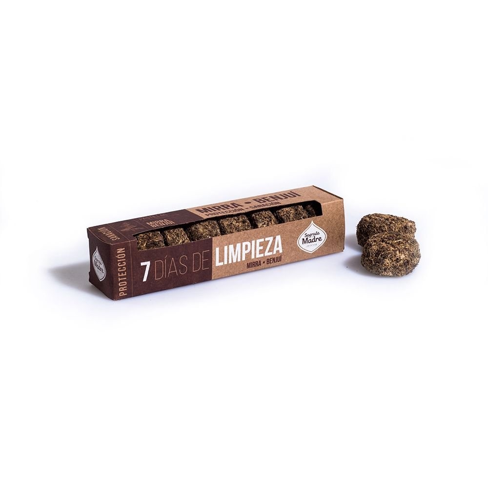 SAGRADA MADRE PASTILLAS 7 DIAS DE LIMPIEZA MIRRA BENJUI