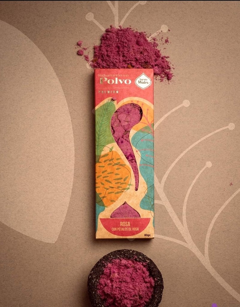 SAGRADA MADRE SAHUMERIO EN POLVO ROSA