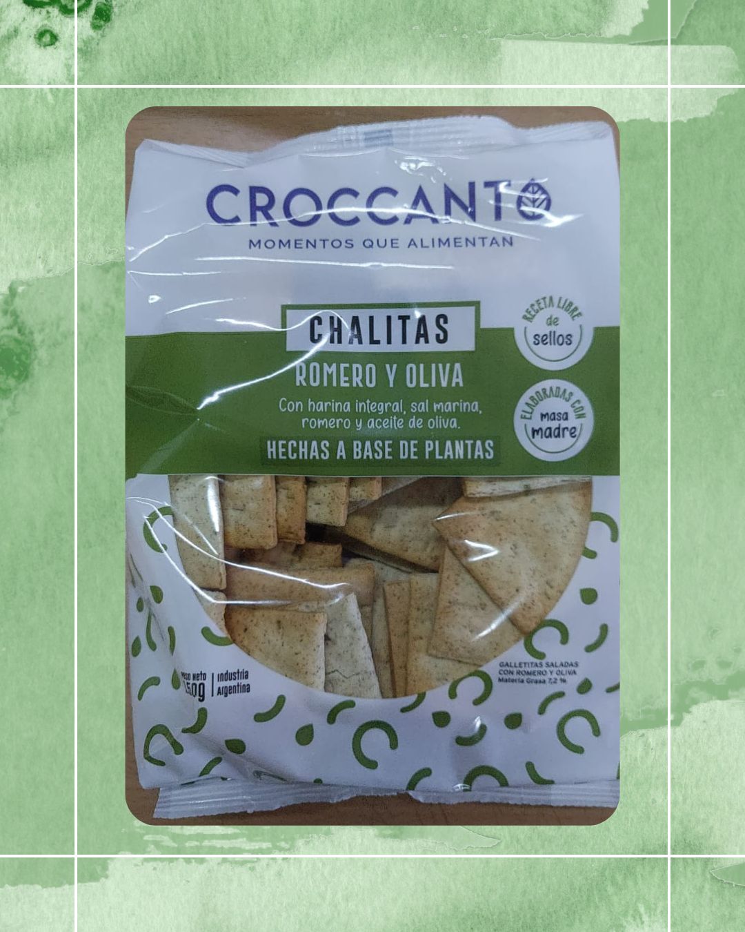 CROCCANTO CHALITAS ROMERO Y OLIVA 150 GRS