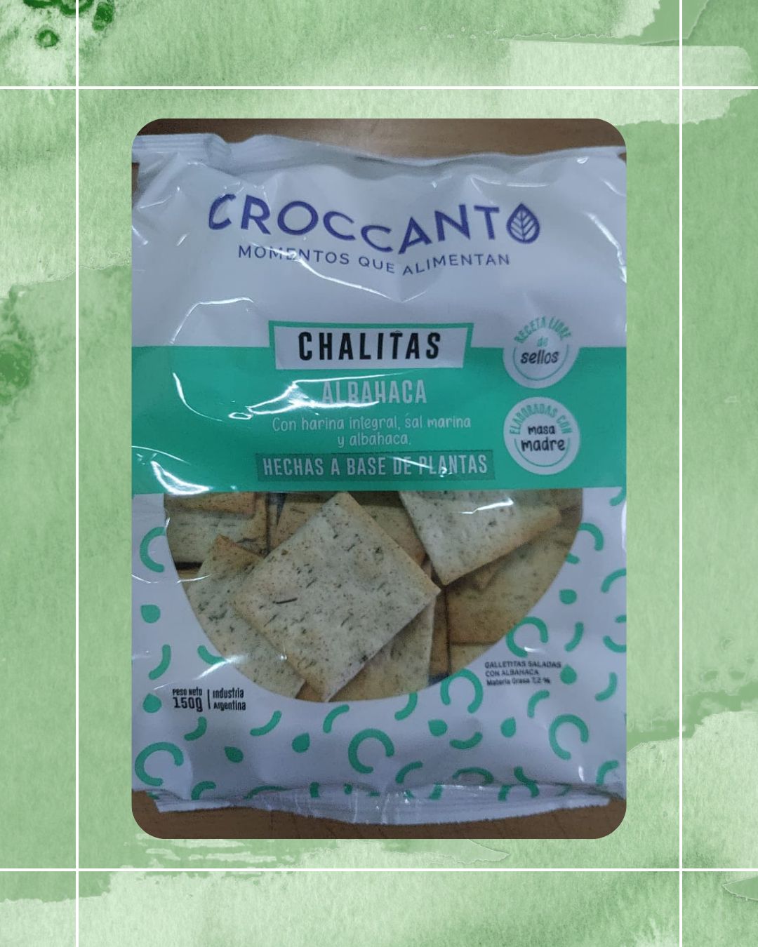 CROCCANTO CHALITAS ALBAHACA 150 GRS