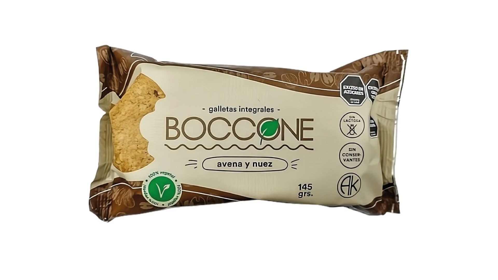 BOCCONE GALLETITAS AVENA Y NUEZ 145 GRS