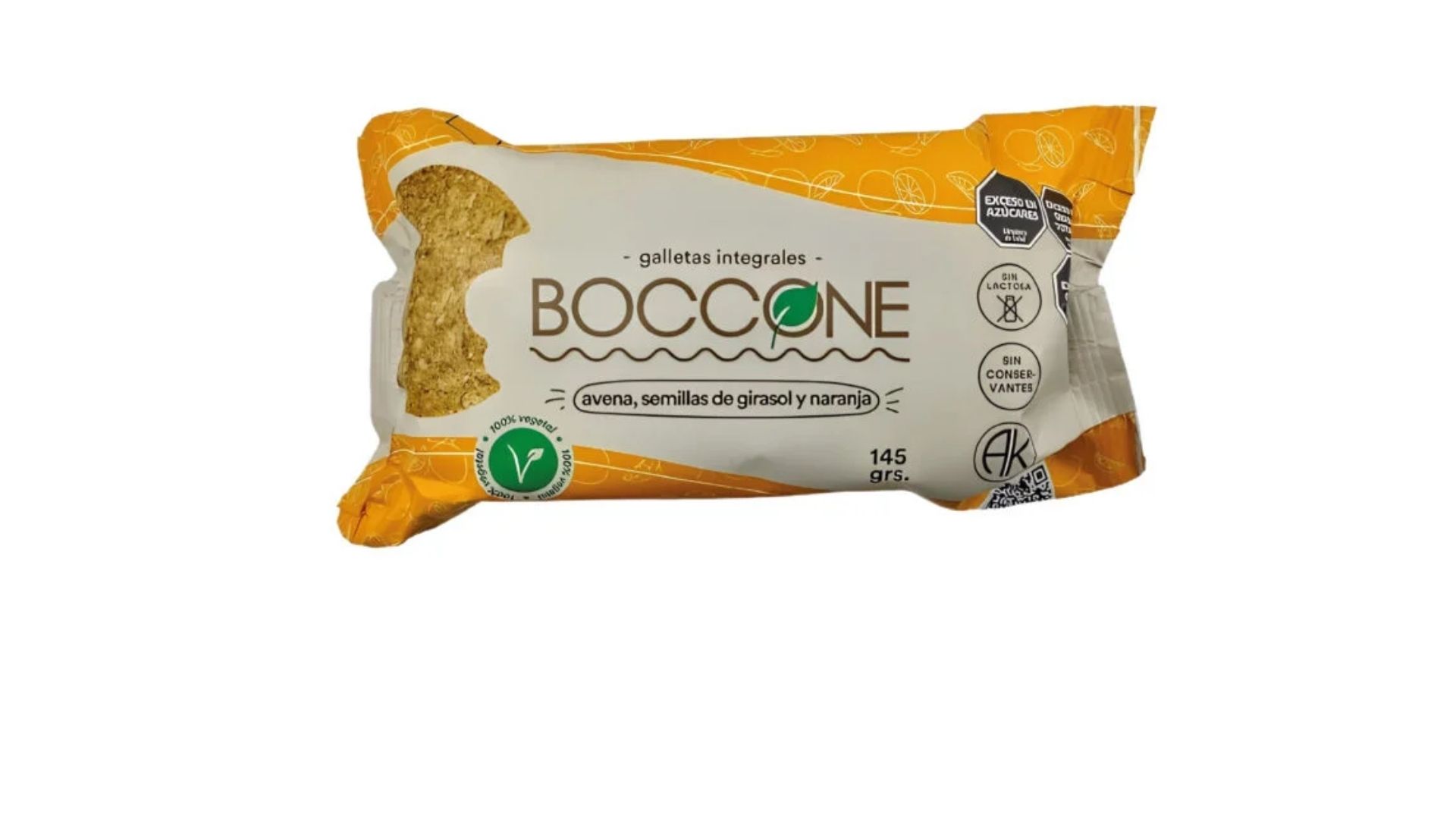 BOCCONE GALLETITAS AVENA, SEM Y NARANJA 145 GRS