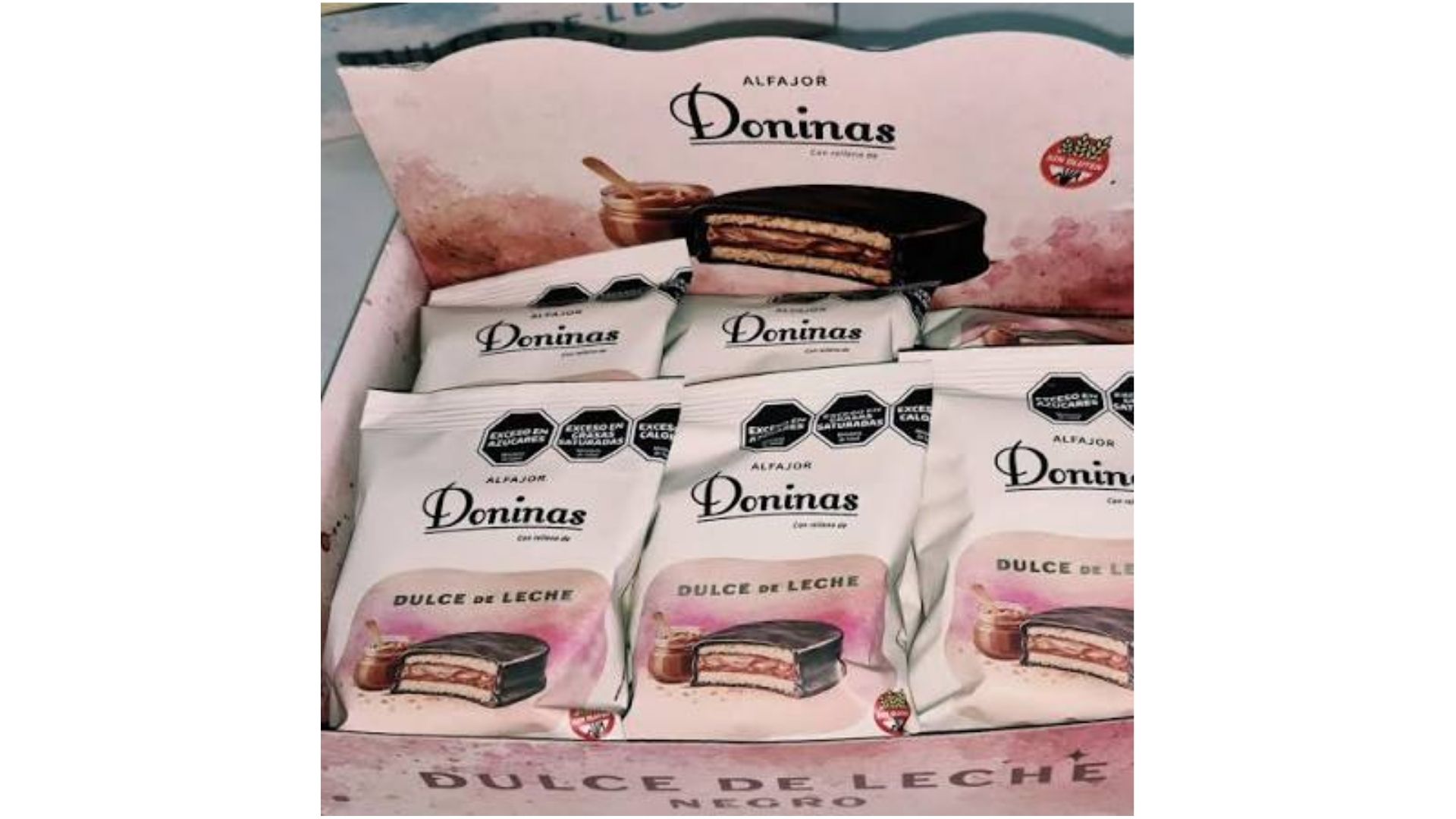 JULICROC DONINAS ALFAJOR NEGRO DULCE DE LECHE 12 UNID