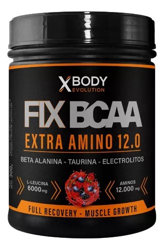 X-BODY FIX BCAA FRUTOS ROJOS 300 GRS