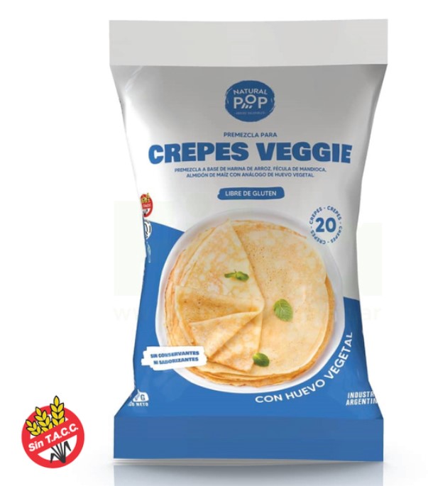 NATURAL POP CREPES VEGGIE 200 GRS