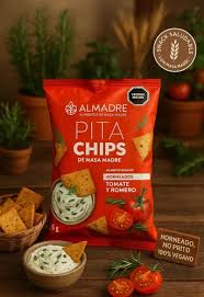 ALMADRE PITACHIPS TOMATE Y ROMERO 115 GRS