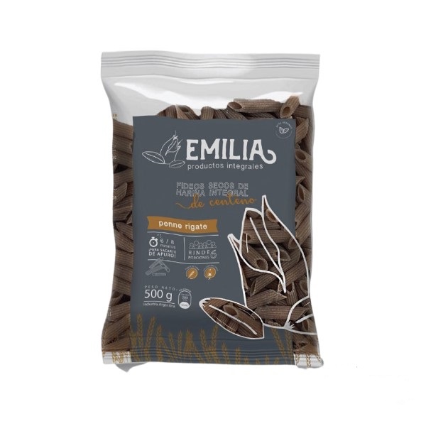 LA EMILIA FIDEOS PENNE RIGATE CENTENO 500 GRS