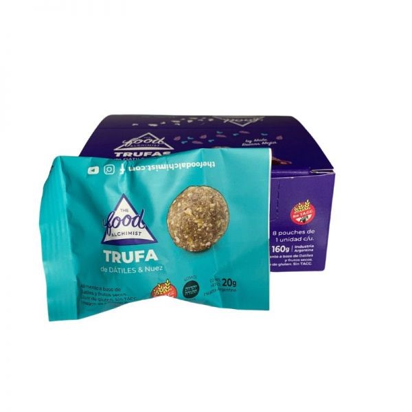 THE FOOD ALCHIMIST TRUFAS DATILES Y NUEZ 8 UNID