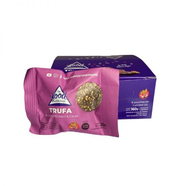 THE FOOD ALCHIMIST TRUFAS DATILES, MANI, CACAO 8 UNID