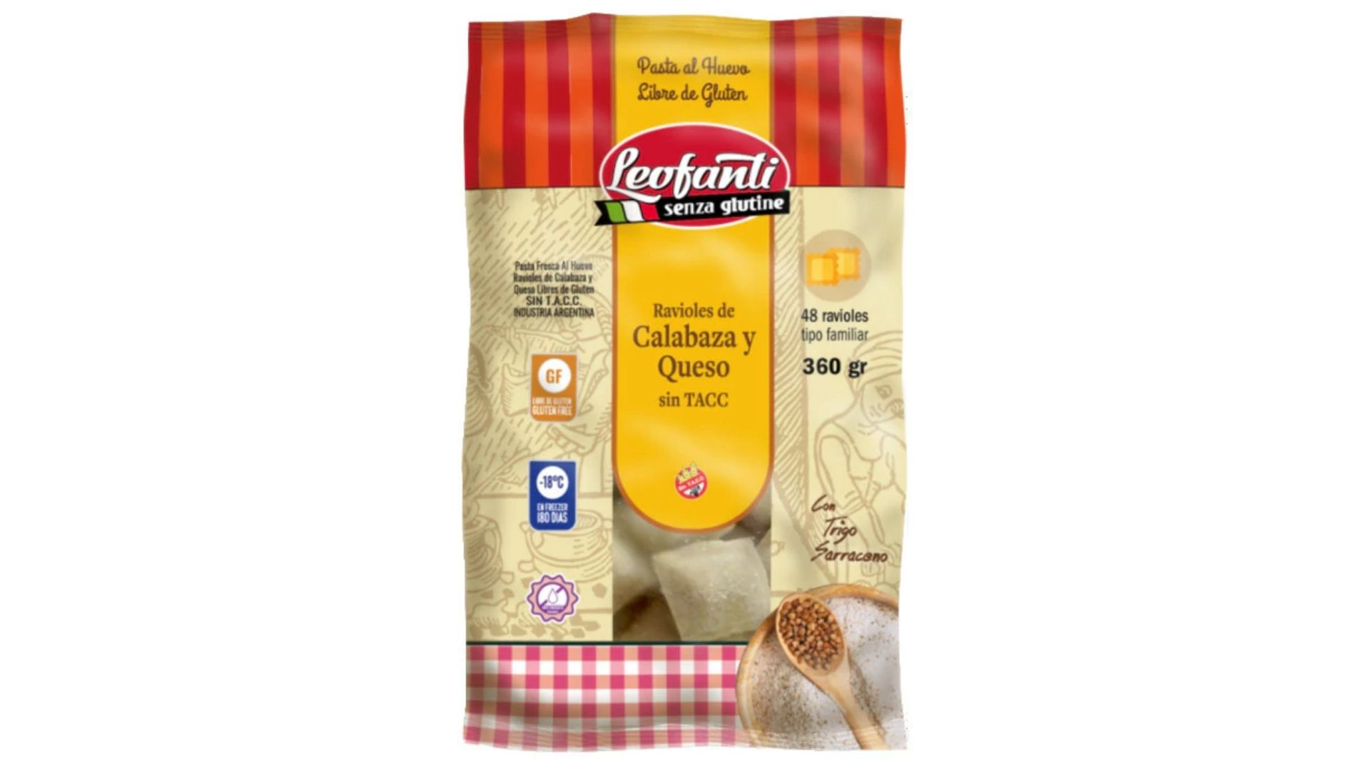 LEOFANTI RAVIOLES CALABAZA Y QUESO 360 GRS