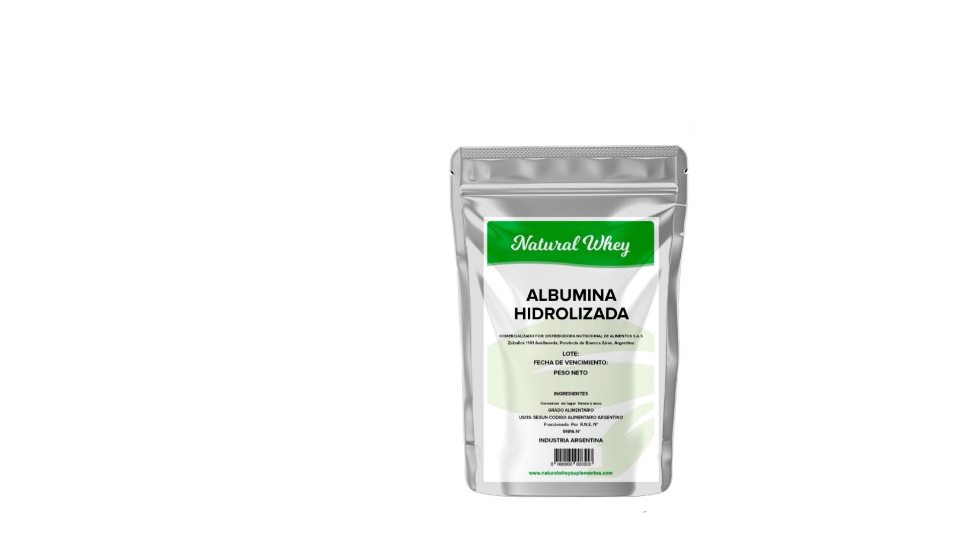 NATURAL WHEY ALBUMINA HIDROLIZADA 500 GRS