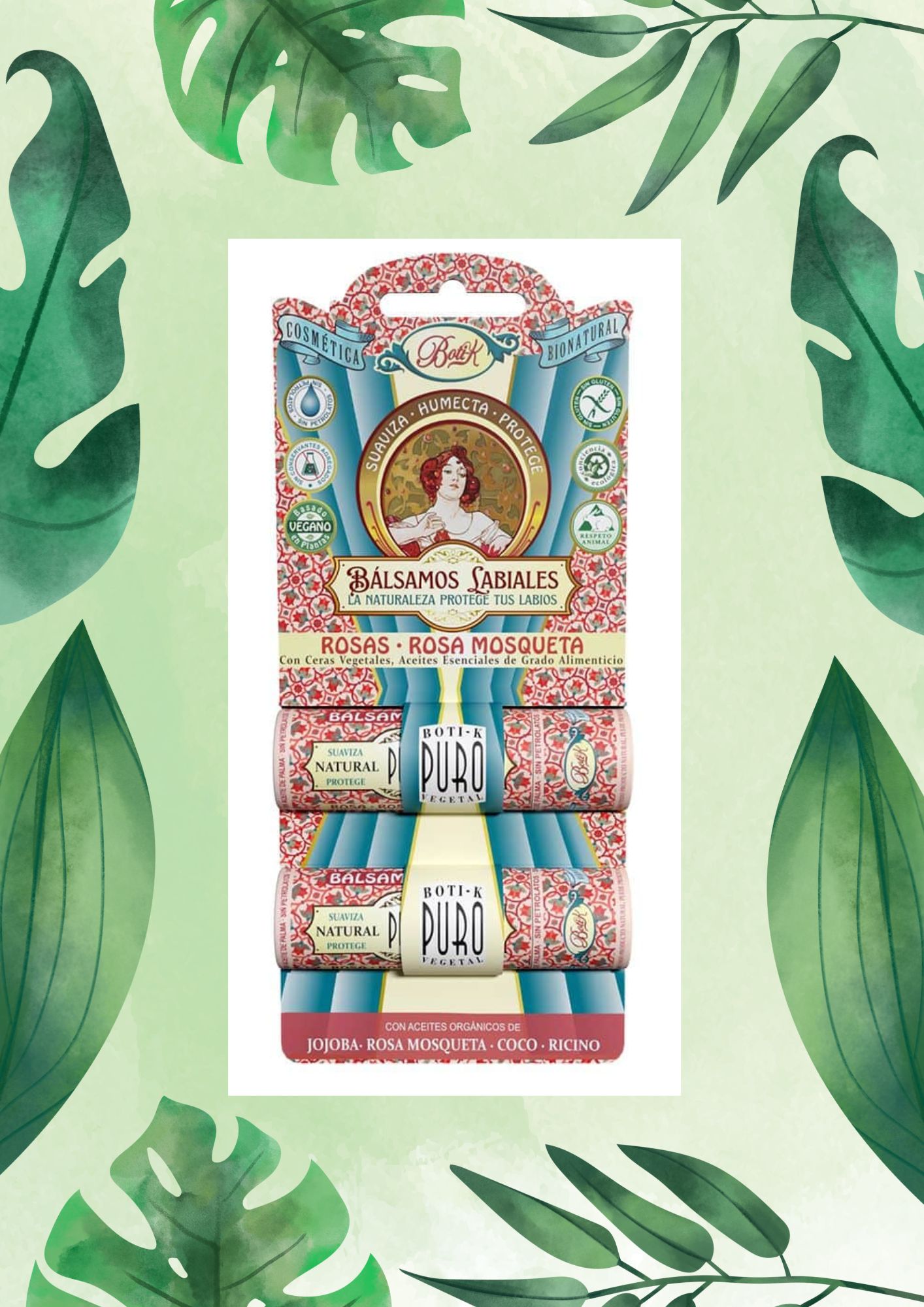 BOTI-K BLISTER BALSAMO DOBLE ROSA MOSQUETA