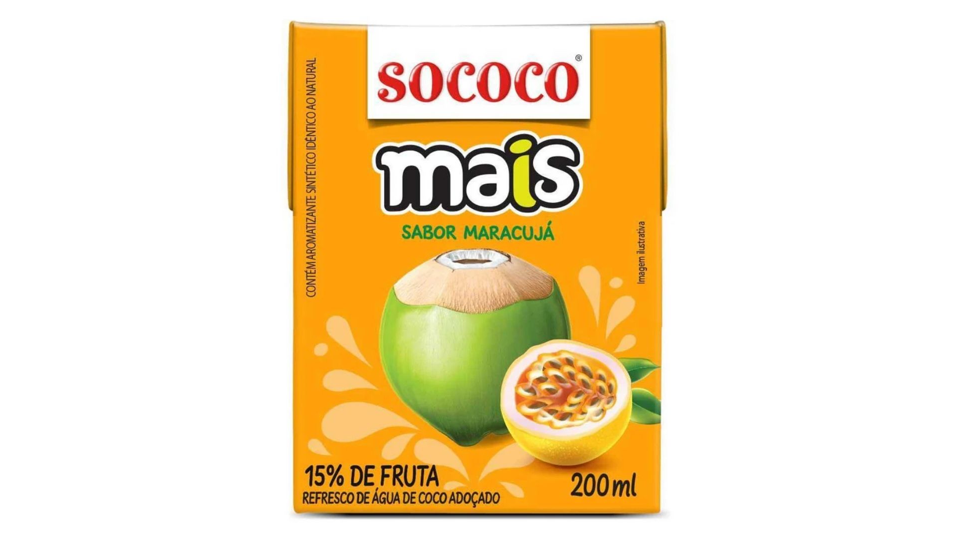 SOCOCO AGUA DE COCO MARACUYA 200 ML